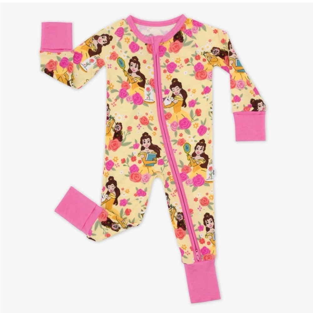 Little Sleepies Disney Belle Zippy Bamboo Pajamas